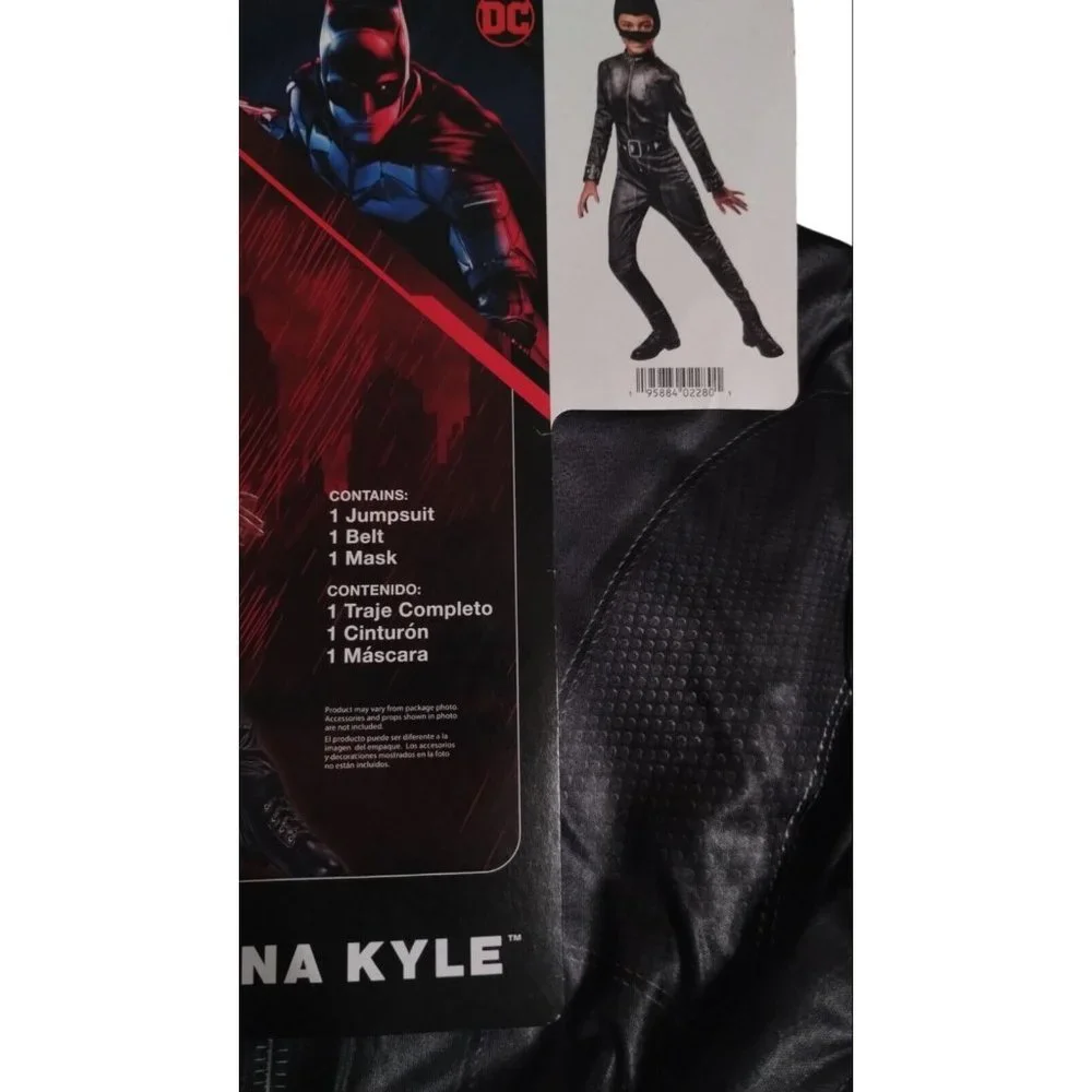DC The Batman Selina Kyle 3 Piece Girls Costume Size Large 10 12 Rubies Netflix